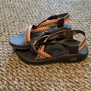Chaco Women's Sandals - Brown and Orange Pattern
